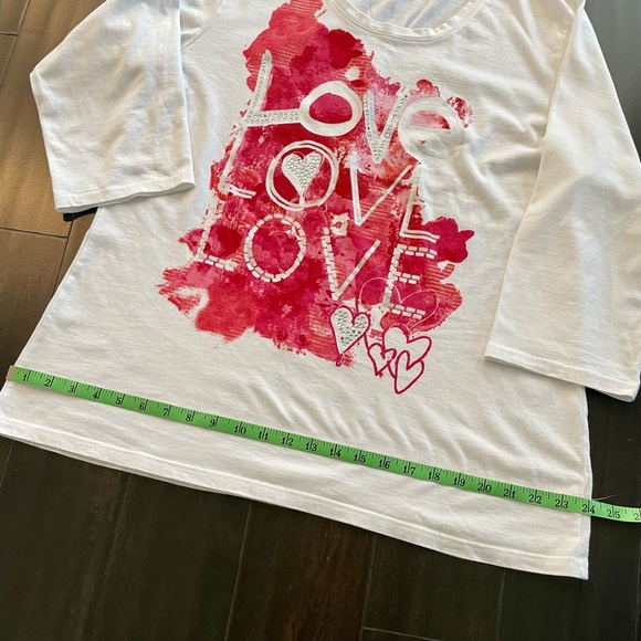 SOLD Style & Company two tee shirts. Red sparkle. - Picture 12 of 15